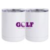 10 oz. White Stainless Steel Short Tumbler Thumbnail