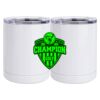 10 oz. White Stainless Steel Short Tumbler Thumbnail