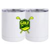 10 oz. White Stainless Steel Short Tumbler Thumbnail