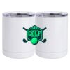 10 oz. White Stainless Steel Short Tumbler Thumbnail