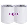 10 oz. White Stainless Steel Short Tumbler Thumbnail