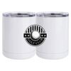 10 oz. White Stainless Steel Short Tumbler Thumbnail