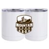 10 oz. White Stainless Steel Short Tumbler Thumbnail