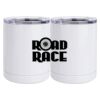 10 oz. White Stainless Steel Short Tumbler Thumbnail