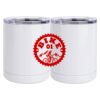10 oz. White Stainless Steel Short Tumbler Thumbnail