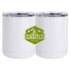 10 oz. White Stainless Steel Short Tumbler Thumbnail