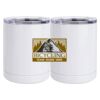 10 oz. White Stainless Steel Short Tumbler Thumbnail