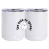 10 oz. White Stainless Steel Short Tumbler Thumbnail