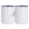 10 oz. White Stainless Steel Short Tumbler Thumbnail