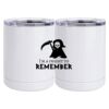 10 oz. White Stainless Steel Short Tumbler Thumbnail