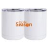 10 oz. White Stainless Steel Short Tumbler Thumbnail