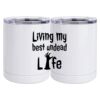 10 oz. White Stainless Steel Short Tumbler Thumbnail