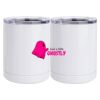 10 oz. White Stainless Steel Short Tumbler Thumbnail