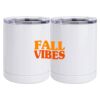 10 oz. White Stainless Steel Short Tumbler Thumbnail