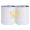 10 oz. White Stainless Steel Short Tumbler Thumbnail