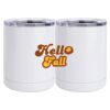10 oz. White Stainless Steel Short Tumbler Thumbnail