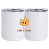 10 oz. White Stainless Steel Short Tumbler Thumbnail
