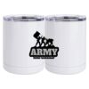 10 oz. White Stainless Steel Short Tumbler Thumbnail