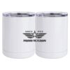 10 oz. White Stainless Steel Short Tumbler Thumbnail
