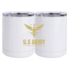 10 oz. White Stainless Steel Short Tumbler Thumbnail