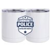 10 oz. White Stainless Steel Short Tumbler Thumbnail