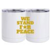 10 oz. White Stainless Steel Short Tumbler Thumbnail
