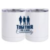 10 oz. White Stainless Steel Short Tumbler Thumbnail