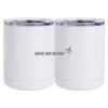 10 oz. White Stainless Steel Short Tumbler Thumbnail