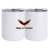 10 oz. White Stainless Steel Short Tumbler Thumbnail