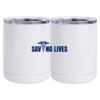 10 oz. White Stainless Steel Short Tumbler Thumbnail