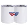 10 oz. White Stainless Steel Short Tumbler Thumbnail
