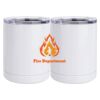 10 oz. White Stainless Steel Short Tumbler Thumbnail