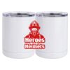 10 oz. White Stainless Steel Short Tumbler Thumbnail
