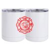 10 oz. White Stainless Steel Short Tumbler Thumbnail
