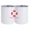 10 oz. White Stainless Steel Short Tumbler Thumbnail