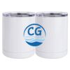 10 oz. White Stainless Steel Short Tumbler Thumbnail