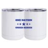 10 oz. White Stainless Steel Short Tumbler Thumbnail