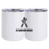 10 oz. White Stainless Steel Short Tumbler Thumbnail
