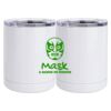 10 oz. White Stainless Steel Short Tumbler Thumbnail