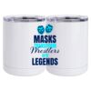 10 oz. White Stainless Steel Short Tumbler Thumbnail