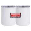 10 oz. White Stainless Steel Short Tumbler Thumbnail