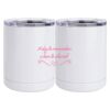 10 oz. White Stainless Steel Short Tumbler Thumbnail