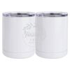 10 oz. White Stainless Steel Short Tumbler Thumbnail