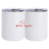 10 oz. White Stainless Steel Short Tumbler Thumbnail