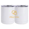 10 oz. White Stainless Steel Short Tumbler Thumbnail