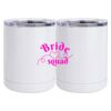 10 oz. White Stainless Steel Short Tumbler Thumbnail