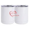 10 oz. White Stainless Steel Short Tumbler Thumbnail