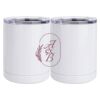 10 oz. White Stainless Steel Short Tumbler Thumbnail