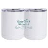 10 oz. White Stainless Steel Short Tumbler Thumbnail