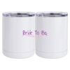 10 oz. White Stainless Steel Short Tumbler Thumbnail